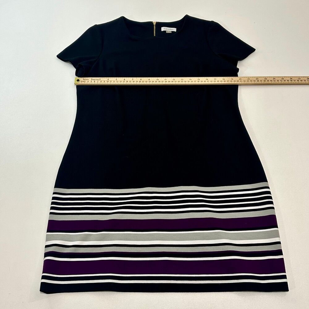 Calvin‎ Klein Women's Striped Dress, Size 16 - Picture 3 of 5